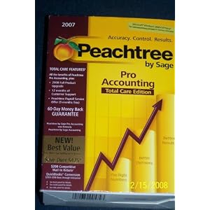 Peachtree PRO Accounting TOTAL CARE EDITION 2007 by 