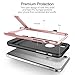 iPhone 7 Case, ROCK MOOST [Royce Series] Dual Layer Shockproof Thin & Slim Case With Kickstand for iPhone 7 (4.7inch) [Black / Rose Gold]