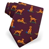 Vizsla by Alynn Dog Ties burgundy silk ties