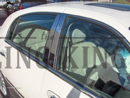 1998-2011 Lincoln Town Car Chrome Pillar Post Set