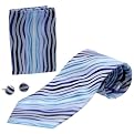 Boston Traveler Microfiber X-Long Tie Gift Set - Blue