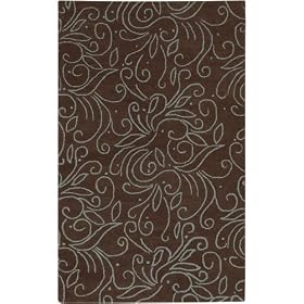 Serpentine Area Rug, 5-footx8-foot, CHOCOLATE by Home Decorators Collection