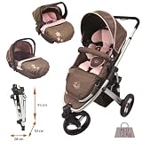 Trio poussette Oakland Noukie's 3 roues (poussette + si&egrave;ge auto cosy + nacelle) Lola
