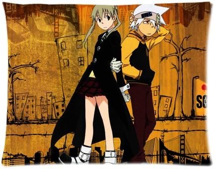Japanese Anime Soul Eater Death The KID 05 Pattern Pillowcase High quality cotton Nice Two Side Printing 20x26 inches soft Pillow Case