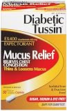 Diabetic Tussin Mucus Relief Caplets, 50 Count Bottles