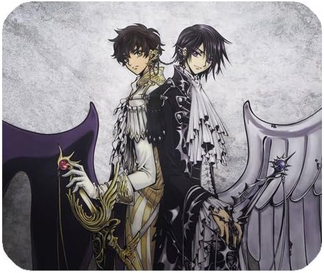 Anime Lelouch Suzaku Code Geass MousePad Personalized Custom Mouse Pad Oblong Shaped in 9.84"x7.87" Gaming Mouse Pad/Mat