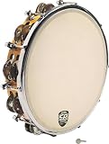 Latin Percussion CP391 10 Tambourine Tunable Wood Double