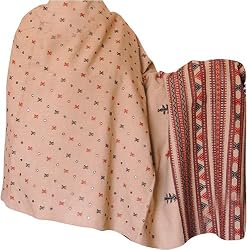 Gift for Her Tribal Embroidered Wool Shawls 80 x 40 inches (ktds481)