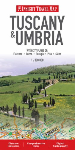 City Travel Guides Discounted  Books : Tuscany and Umbria Insight Travel Map