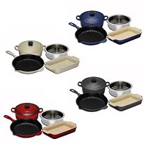 Le Creuset Cast Iron, Steamer and Stoneware Gift Sets, 4 Pieces