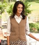 Heathered Cotton/Cashmere Sweater Vest
