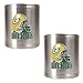Green bay Packers NFL 2pc Stainless Steel Can Holder Set- Helmet Logo