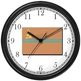 Flag of Turkmenistan (Old) Wall Clock by WatchBuddy Timepieces (White Frame)