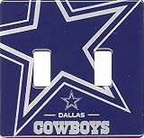Dallas COWBOYS NFL Double Light Switch Plate Cover
