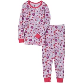 Gerber Bunny in Flowers Thermal Underwear Two Piece, Light Violet