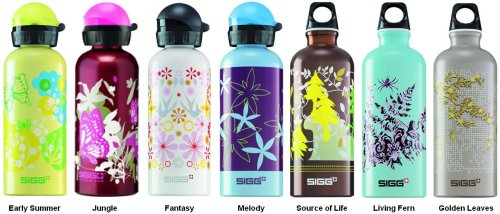 Sigg Nature's Bouquet 0.6 Liter Aluminum Water Bottles - Select From 7 Designs