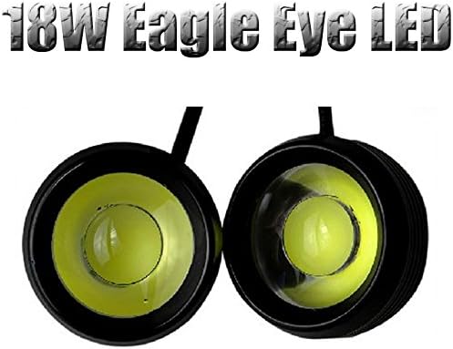 2X 18W Eagle Eye LED Daytime Running Light Head Round Lamp DRL Daylight Car Auto