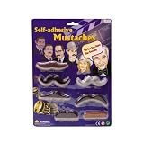 Dress Up SELF-ADHESIVE MUSTACHES Set of 7