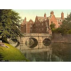 A4 10x8 Gloss Glossy Art Photo PrintCambridgeshire Cambridge St Johns Bridge vintage old photo.jpg