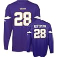 Adrian Peterson Minnesota Vikings Purple Youth Jersey Name and Number Long Sleeve T-Shirt