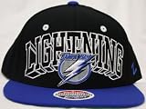 Tampa Bay Lightning Black / Blue Two Tone Snapback Adjustable Plastic Snap Back Hat / Cap