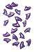Purrdy Paws 40 Pack Soft Nail Caps for Cat Claws Purple Holographic Glitter Medium