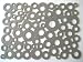 Saro Mod Circles Felt Placemat in Gray