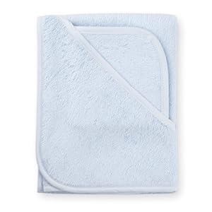 American Baby Company Organic Terry Hooded Towel Set Blue