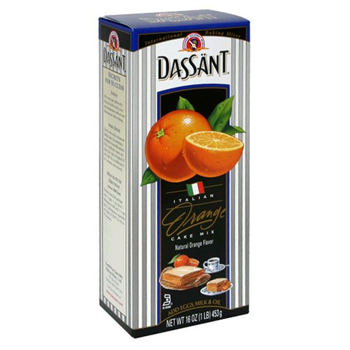 Dassant Italian Orange Cake Mix, 16-Ounce Boxes (Pack of 6) by Dassant