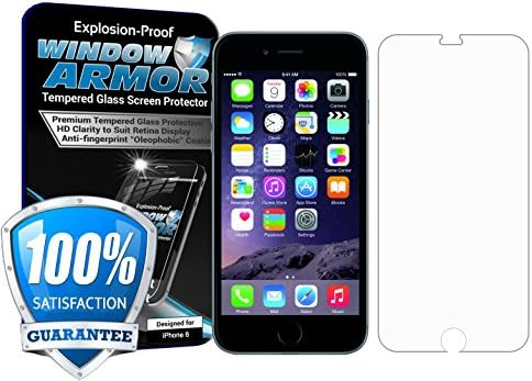 Premium iPhone 6 Plus Glass Screen Protector - Amazing Clarity, Scratch Proof, Tempered Glass Screen Protector with Anti-Fingerprint Coating for iPhone 6