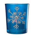 Snowflake Candle Holder - Dark Blue (2 Count)