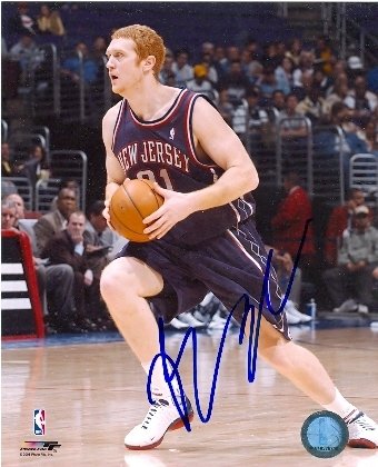 Brian Scalabrine autographed 8x10 photo New Jersey Nets