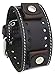 Nemesis #STH-BB Dark Brown Wide Leather Cuff Wrist Watch Band