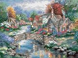 Stonehedge Bridge Needlepoint Kit-16X12 Stitched In Thread