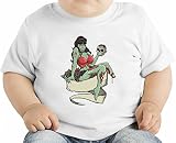 Zombie girl with skull オーガニックベビーTシャツ 12 - 18 Months