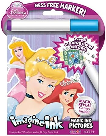 Imagine Ink My Little Pony, Disney Princess and Disney Frozen Activity Books (Bundle of 3 Magic Ink Picture Books)