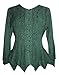 Agan Traders 2025 Spring Medieval Vintage Inspired Dress Tops - Asymmetrical Netted Hemline Button-Down Embroidered Blouse