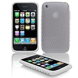 Apple IPhone 3G PDA Premium Silicon Skin Trans. Clear with Diamond Shape Texture