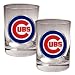 Chicago Cubs MLB 2pc Rocks Glass Set - Primary Logo by Great American Products