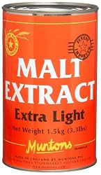 Muntons Malt Extract, Liquid, Unhopped Ex-light, 3.3 Pound Cans (Pack of 2)