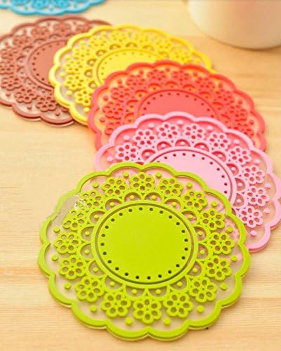 1pc Lace Nonslip Coffee Cup Mat Pad Coaster Insulated Heat Pad Holder