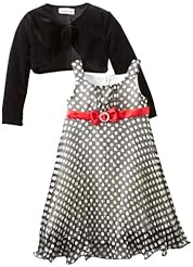 Girls Chiffon/Nylon/Polyester/Satin/Spandex/Velvet   Dress With a Bow(s)