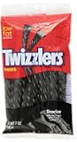 Twizzlers Twists, Black Licorice, 7-Ounce Bags (Pack of 12)