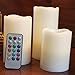 Candle Choice Vanilla Scented Real Wax Color Changing LED Flameless Candles with Remote & Timer, Set of 3