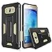Galaxy J7 (2015) Case, Galaxy J700 Case With TJS Tempered Glass Screen Protector Included, Tough Shockproof Armor Hybrid Rugged Hard Drop Protection Case For Samsung Galaxy J7/J700 (Gold)