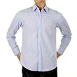 Hugo Boss Lex pale blue striped shirt