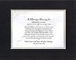 Personalized Touching and Heartfelt Poem for Wedding - A Marriage Blessing for . . . Poem on 11 x 14 inches Double Beveled Matting
