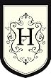 Monogram Garden Flag - H