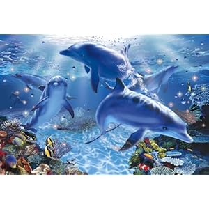 【クリックで詳細表示】パズルの達人プラス 達人検定1級 1500ピース＋400スモールピース ドルフィン ジョイ 17-302