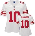 Eli Manning White Reebok Replica New York Giants Women's Jersey